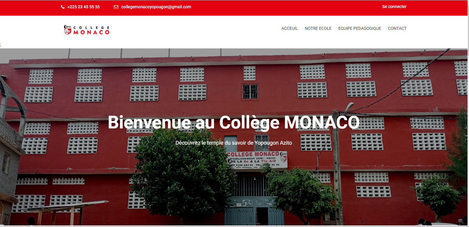 SITE WEB  COLLEGE MONACO D'AZITO