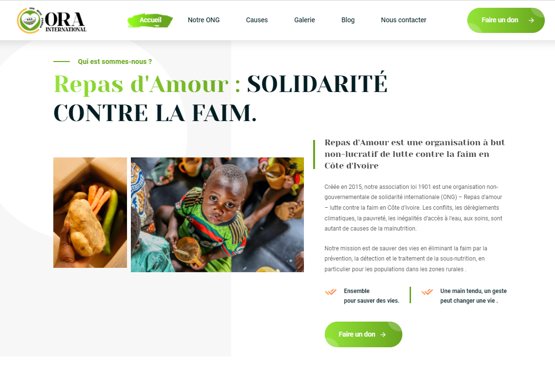 SITE WEB ONG 